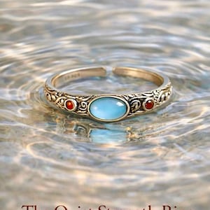 Den tysta styrkan Ring - Justerbar keltisk ring i sterlingsilver
