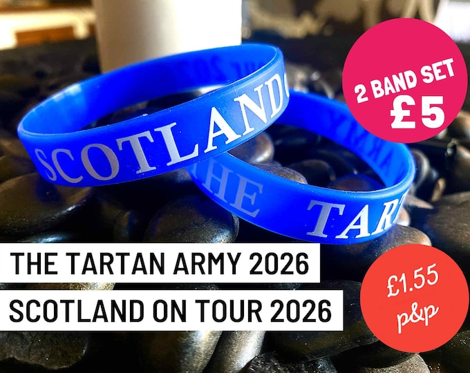 Scotland World Cup 2026 silicone 2 band set.