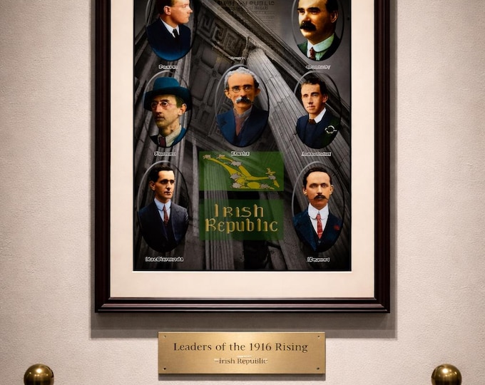1916 Irish Republic Leaders Poster