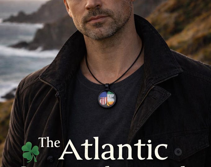 Irish American Shamrock Pendant – Unisex Celtic Pride Necklace