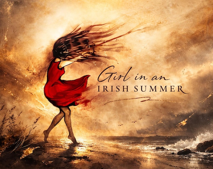 Girl in an Irish Summer Print – Wild Atlantic Way Wall Art