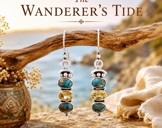 The Wanderer’s Tide Earrings | Wild Atlantic Way Jewellery | Boho Celtic Earrings