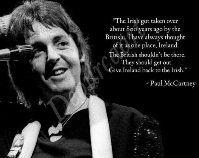 Paul McCartney’s Irish quote