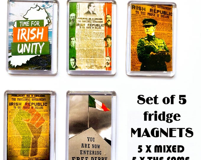 Set of 5 fridge magnets