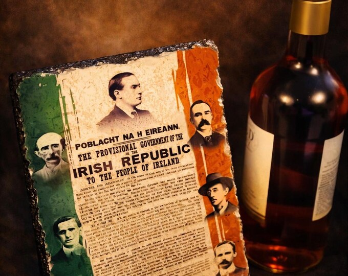 1916 Irish Hero Proclamation slate.