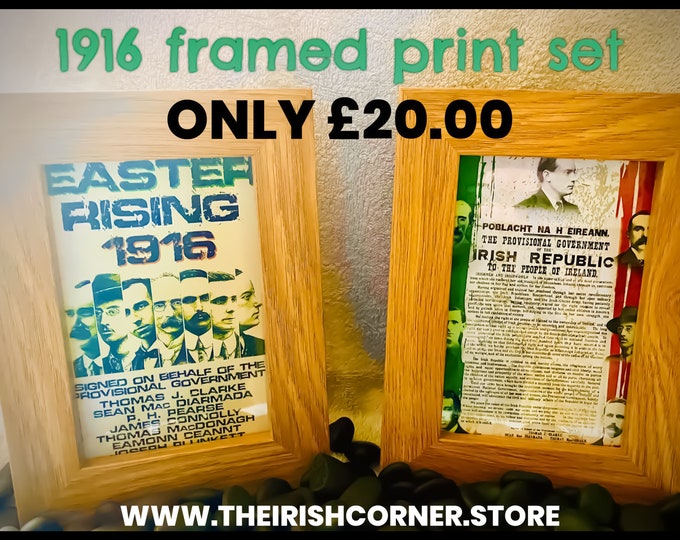 1916 framed print set ( can be purchased separately )