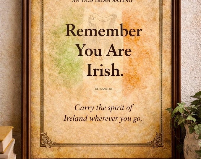 Remember You Are Irish