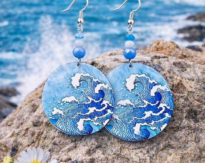 Wild Atlantic Way Wave Earrings – Ocean Inspired Irish Jewellery