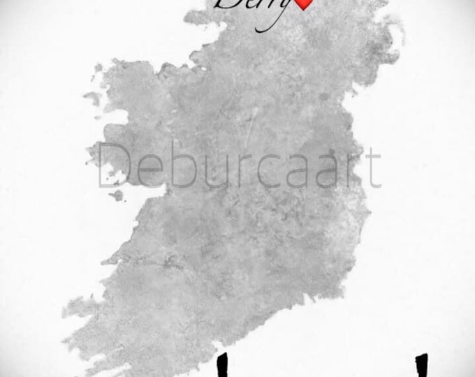 I heart Ireland/ couples print.