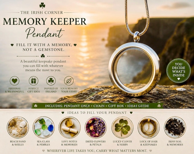 Memory Keeper Pendant | Fill With Your Own Memories | Memory Locket