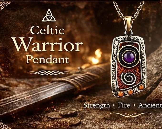 The Celtic Warrior Pendant | Newgrange Spiral Necklace | Ancient Irish Symbol of Strength | Heritage Gift