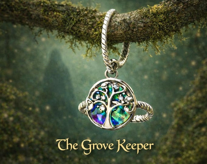 The Grove Keeper Ring – Sterling Silver Tree of Life, Adjustable Irish Jewellery