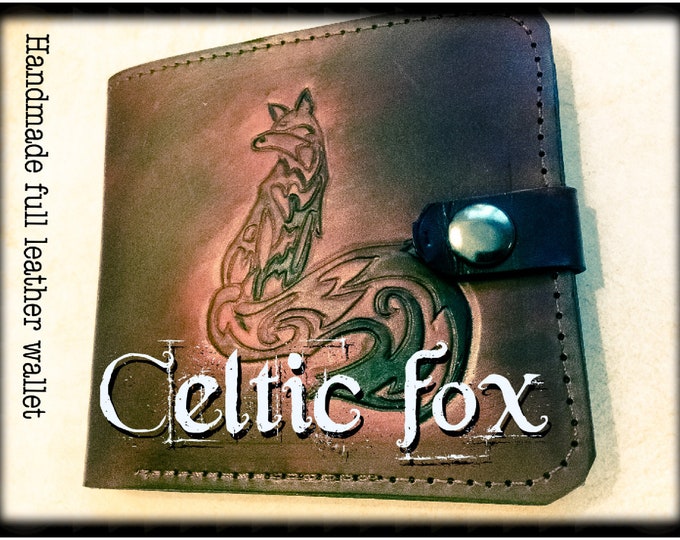 Celtic fox Leather wallet