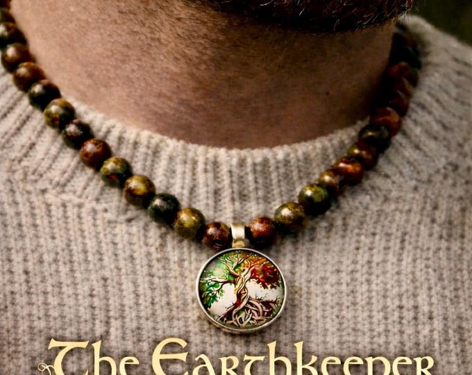 The Earthkeeper - Handmade Beaded Tree of Life Necklace
