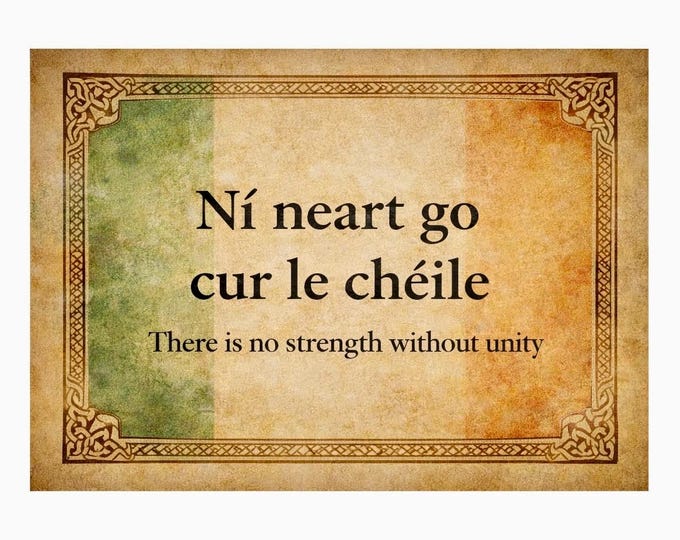 The Irish Wisdom Collection – Set of 5 Heritage Prints