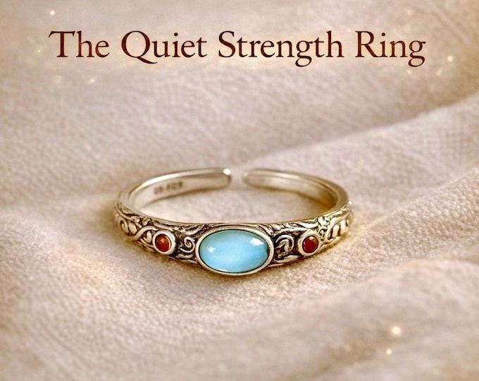 The Quiet Strength Ring - Sterling Silver Adjustable Celtic Ring