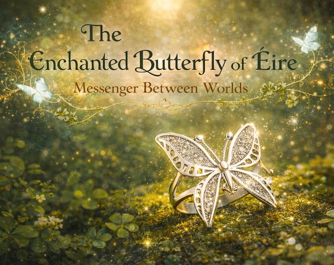 The Enchanted Butterfly Ring – Spirit Animals Of Éire. Sterling Silver Adjustable Ring