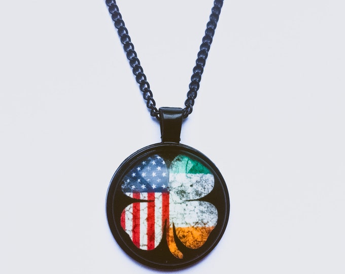 Irish American black pendant.
