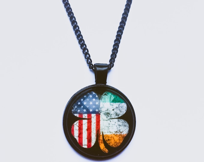 Irish American black pendant.