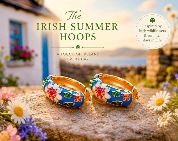 The Irish Summer Hoops | Colourful Irish Wildflower Hoops