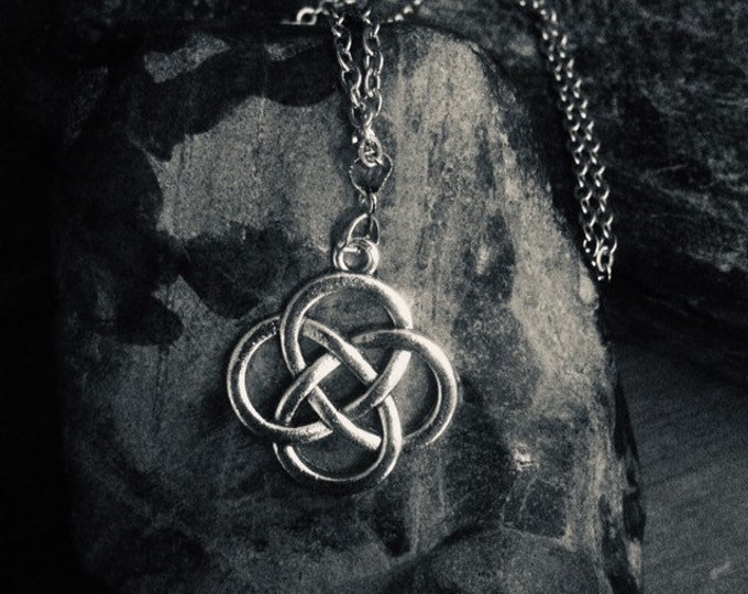 Celtic infinity necklace/ Cabin tree necklace.