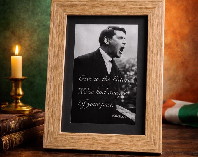 Michael Collins Commemorative Framed Print – Easter Rising Anniversary – Irish History Gift