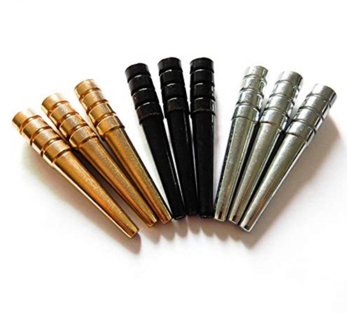 9 Oversized Metal Cribbage Board Pegs 2 Will Fit 3/16 Hole. 3 of Each Black, Silver, Gold Etsy