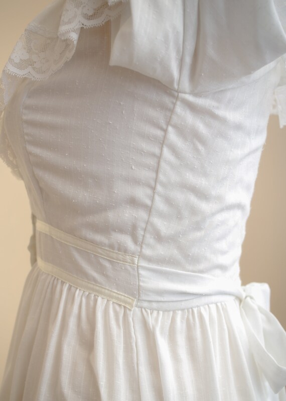 White Victorian Gunne Sax Dress | Vintage 1970s C… - image 8