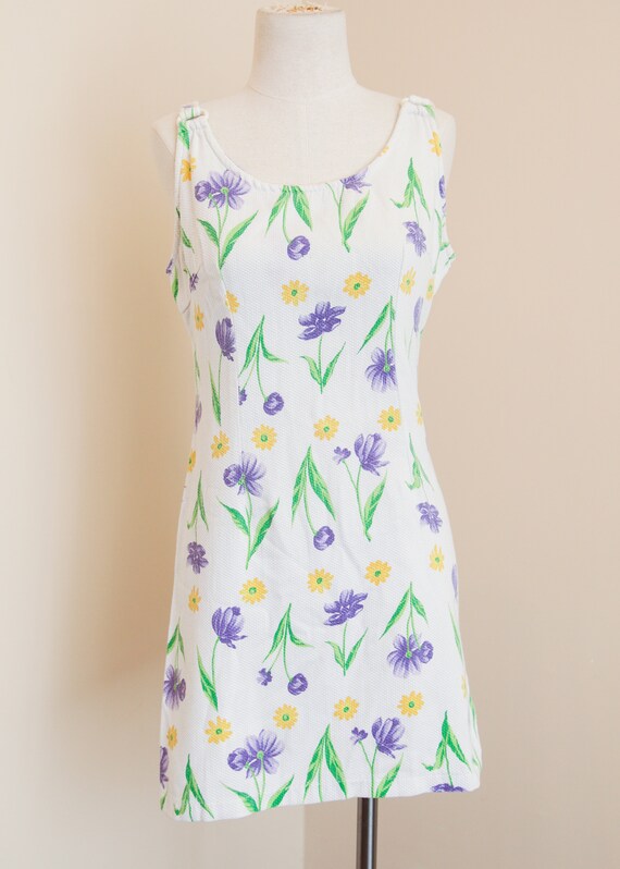 White Floral Dress | Daisy Spring Flower Print | … - image 2