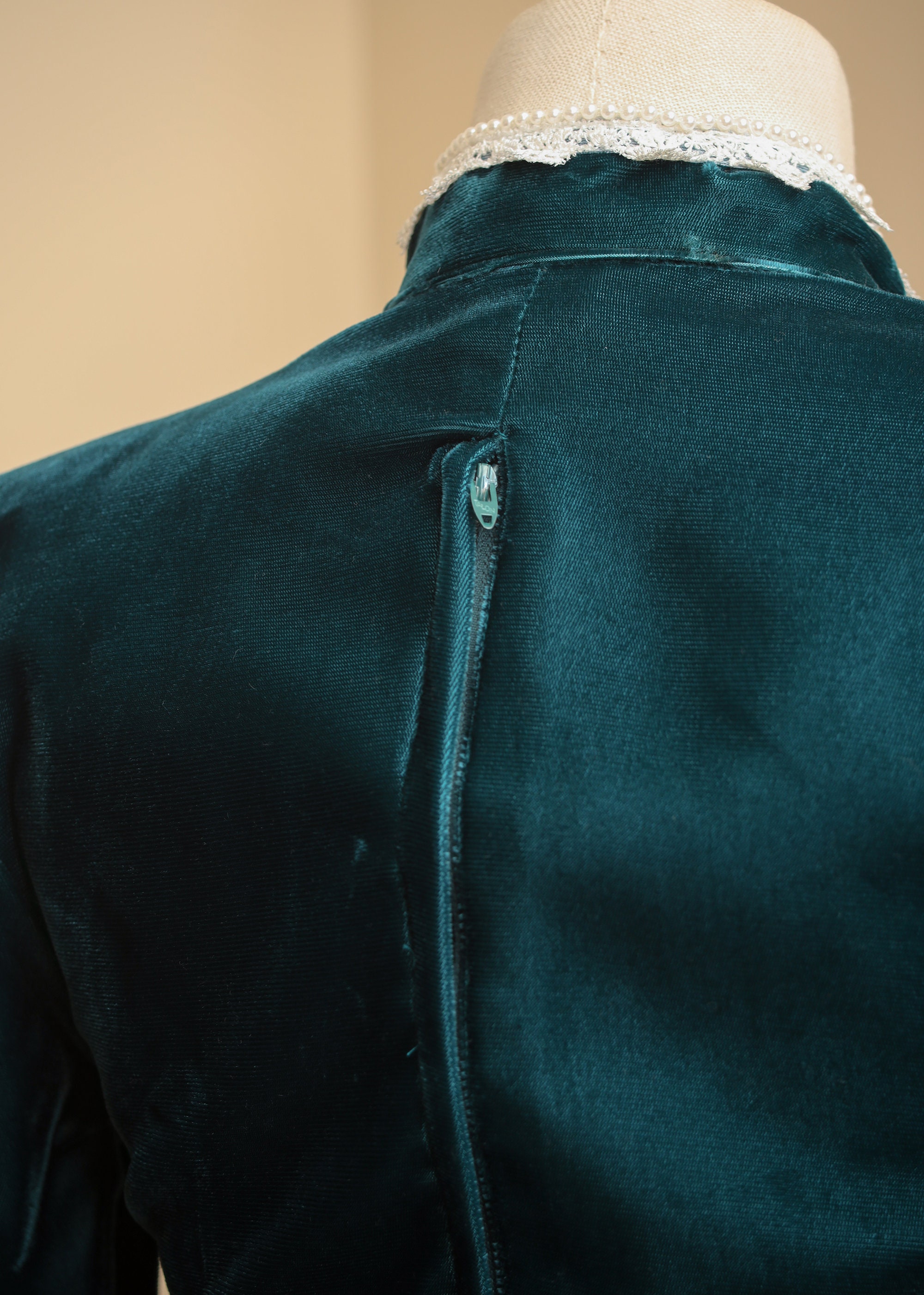 Velvet Gunne Sax Dress Teal Green Long Sleeve Midi 1970s Jessica ...