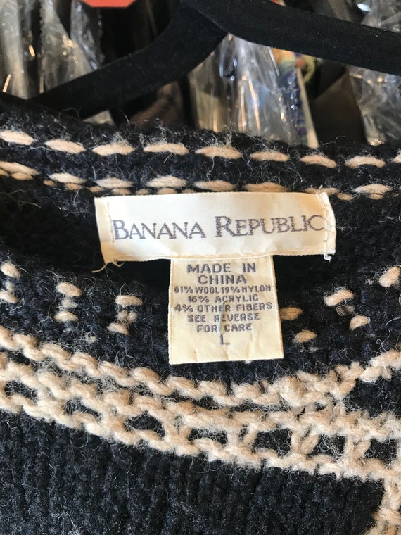 Nordic Snowflake Sweater | Vintage Banana Republi… - image 7