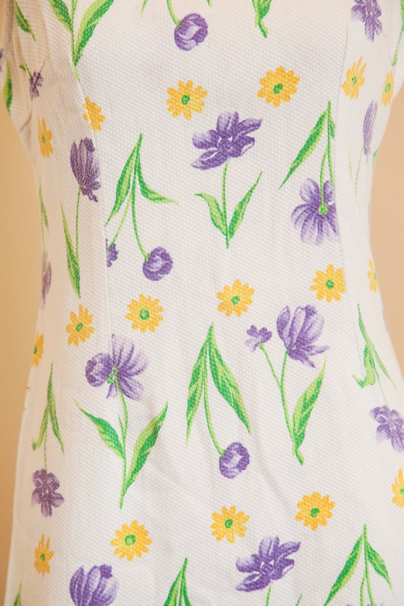 White Floral Dress | Daisy Spring Flower Print | … - image 3