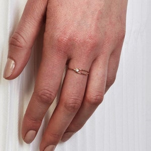 vintage wedding band woman rose gold diamond Alternative Art Deco unique Dainty half eternity Promise anniversary wedding ring