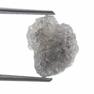 2.90 Ct Natürlicher Rohdiamant, ausgefallener grauer Diamant, Schwarzer Rohdiamant, Natürlicher Ungeschliffener Diamant, Wholesale Konfliktfreier Rohdiamant