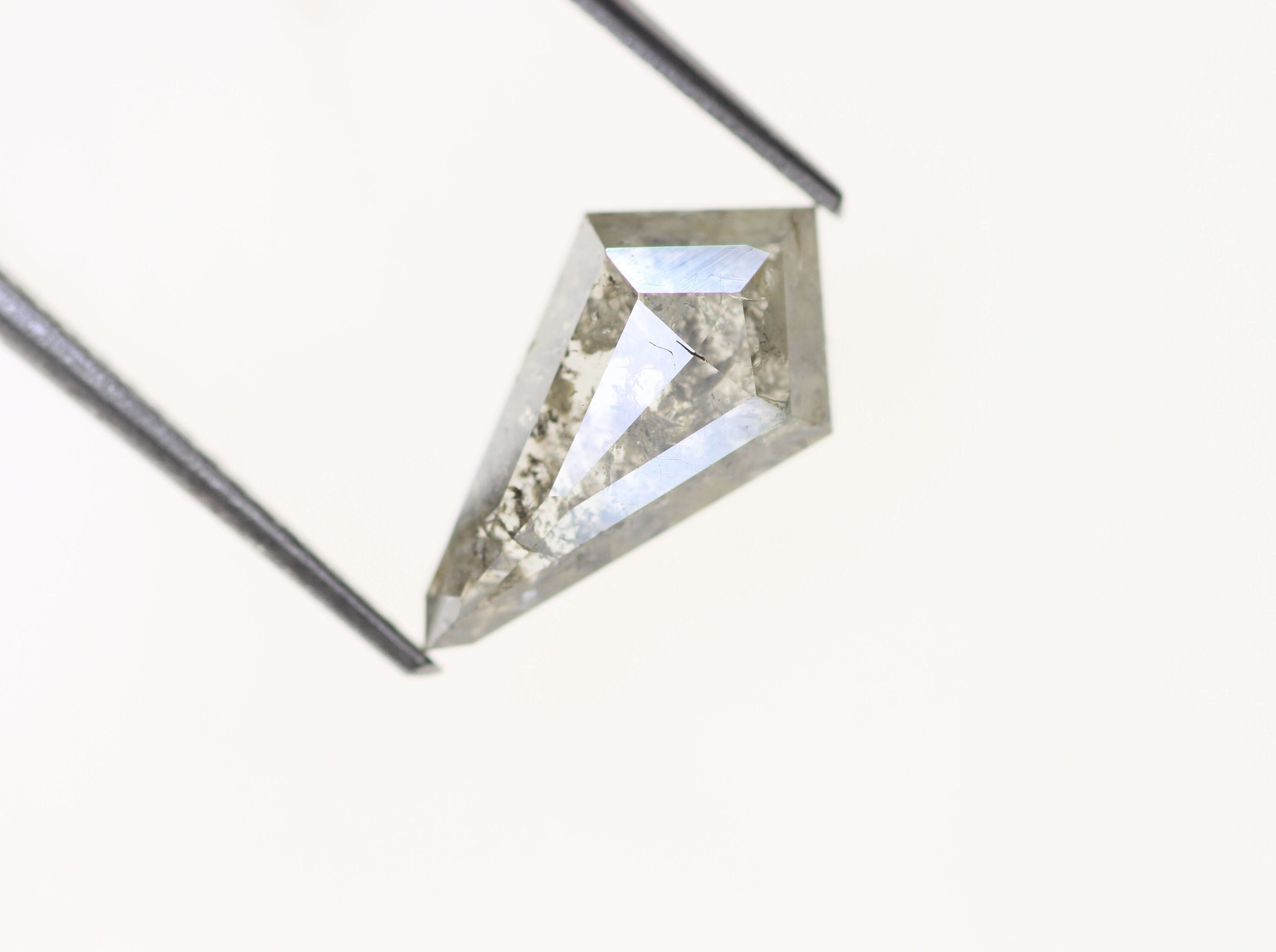 2.15 CT Salt and Pepper Kite Shape Diamond Natural Loose Best - Etsy