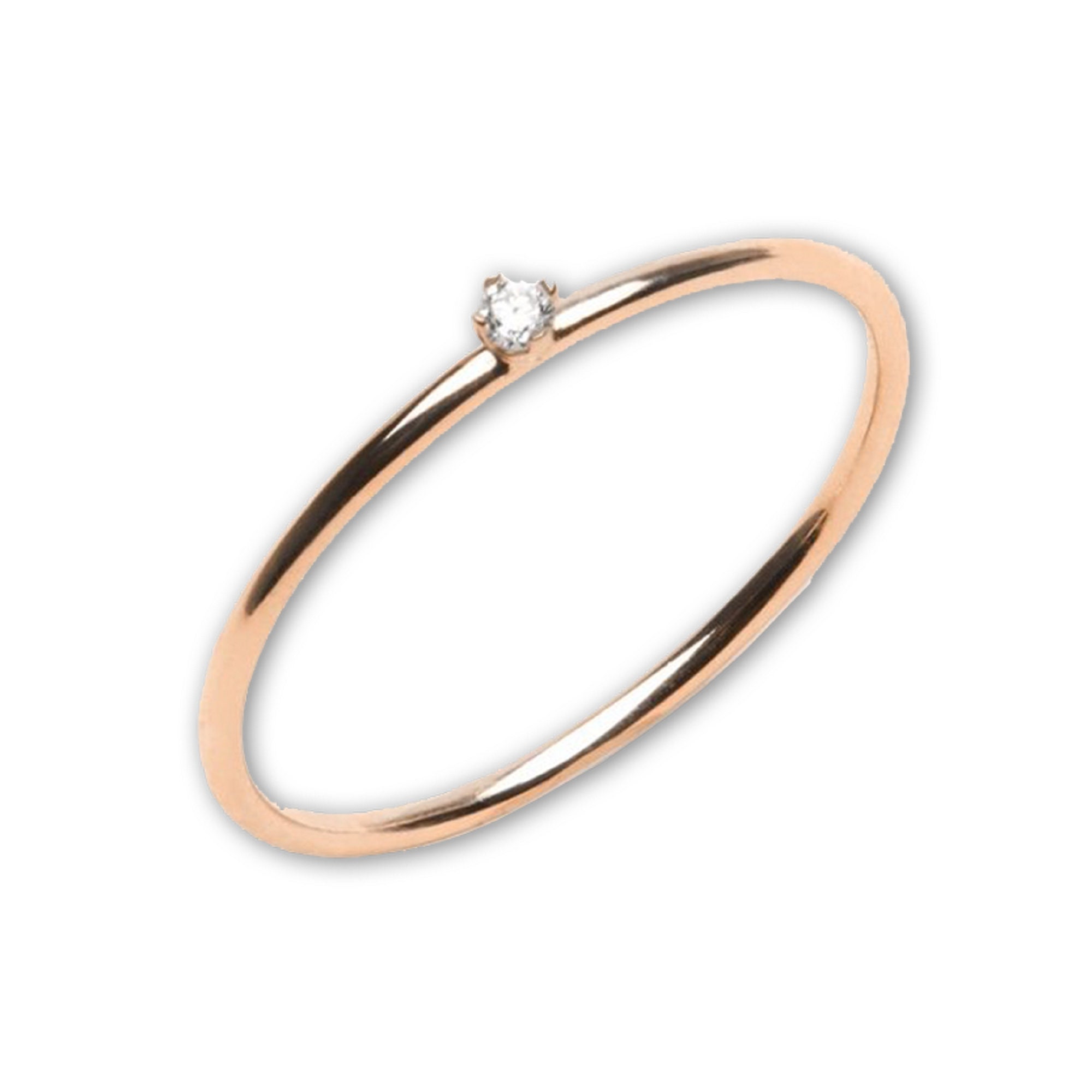 Womens Wedding Ring Small Diamond Ring Pave Diamond Ring Etsy