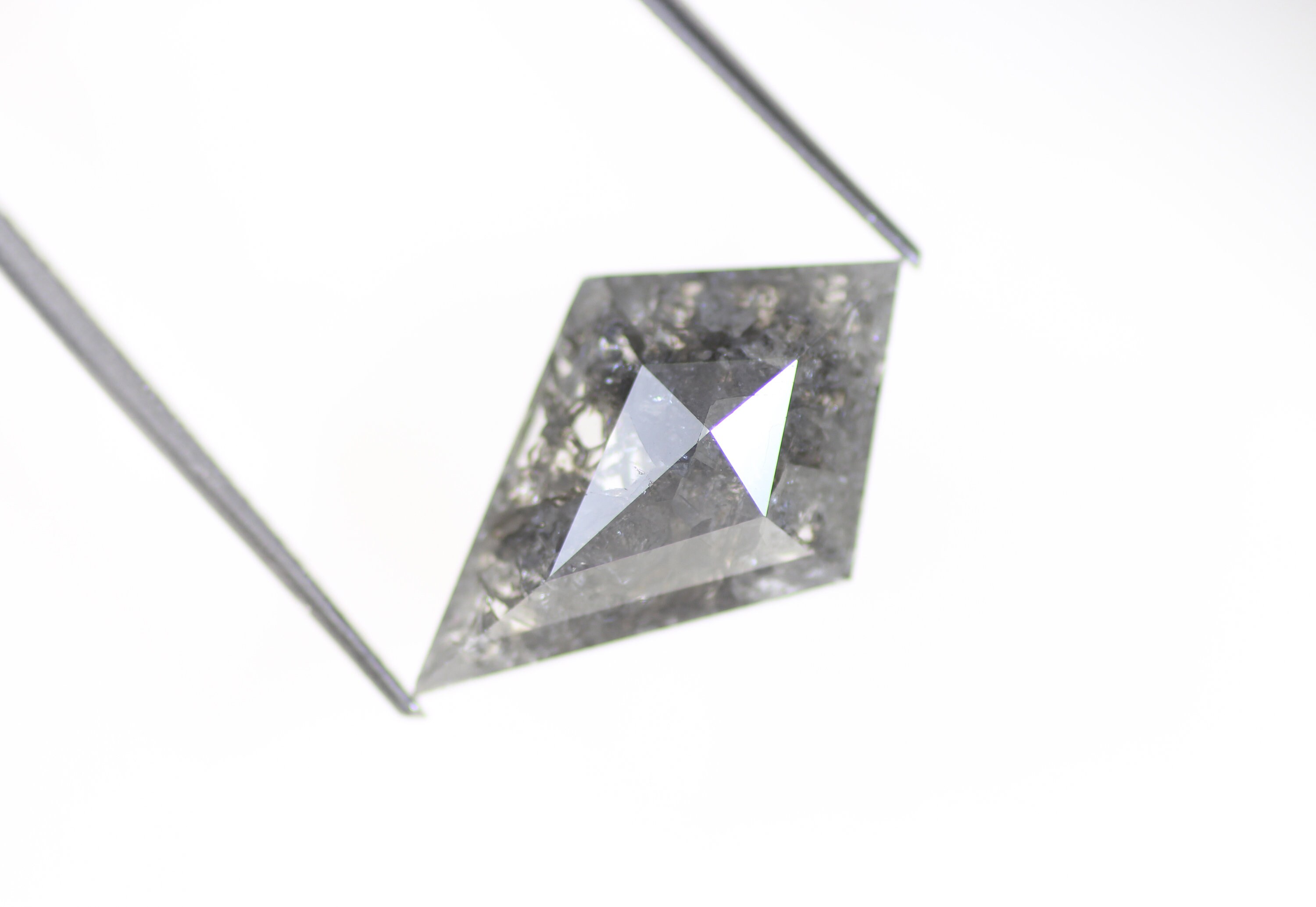 5.68 CT Salt and Pepper Kite Shape Diamond Natural Loose Best Etsy UK
