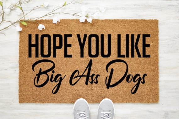 Zerbino Divertente Ruiyida 'I Hope You Like Dogs' – 40x60 Cm, Lavabile, Antiscivolo, Per Interni/Esterni