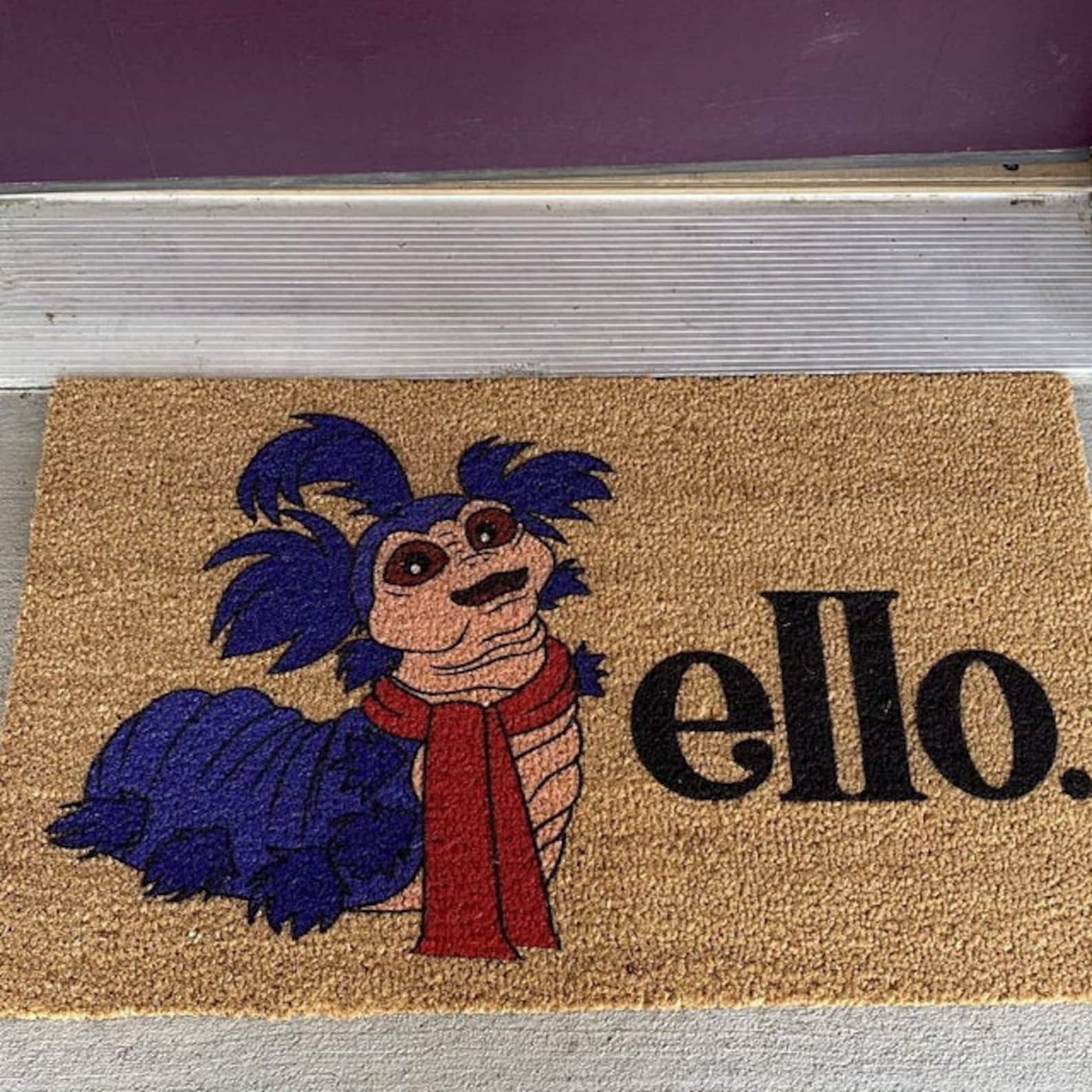 Labyrinth Inspired Doormat Labyrinth Worm Doormat Ello Etsy