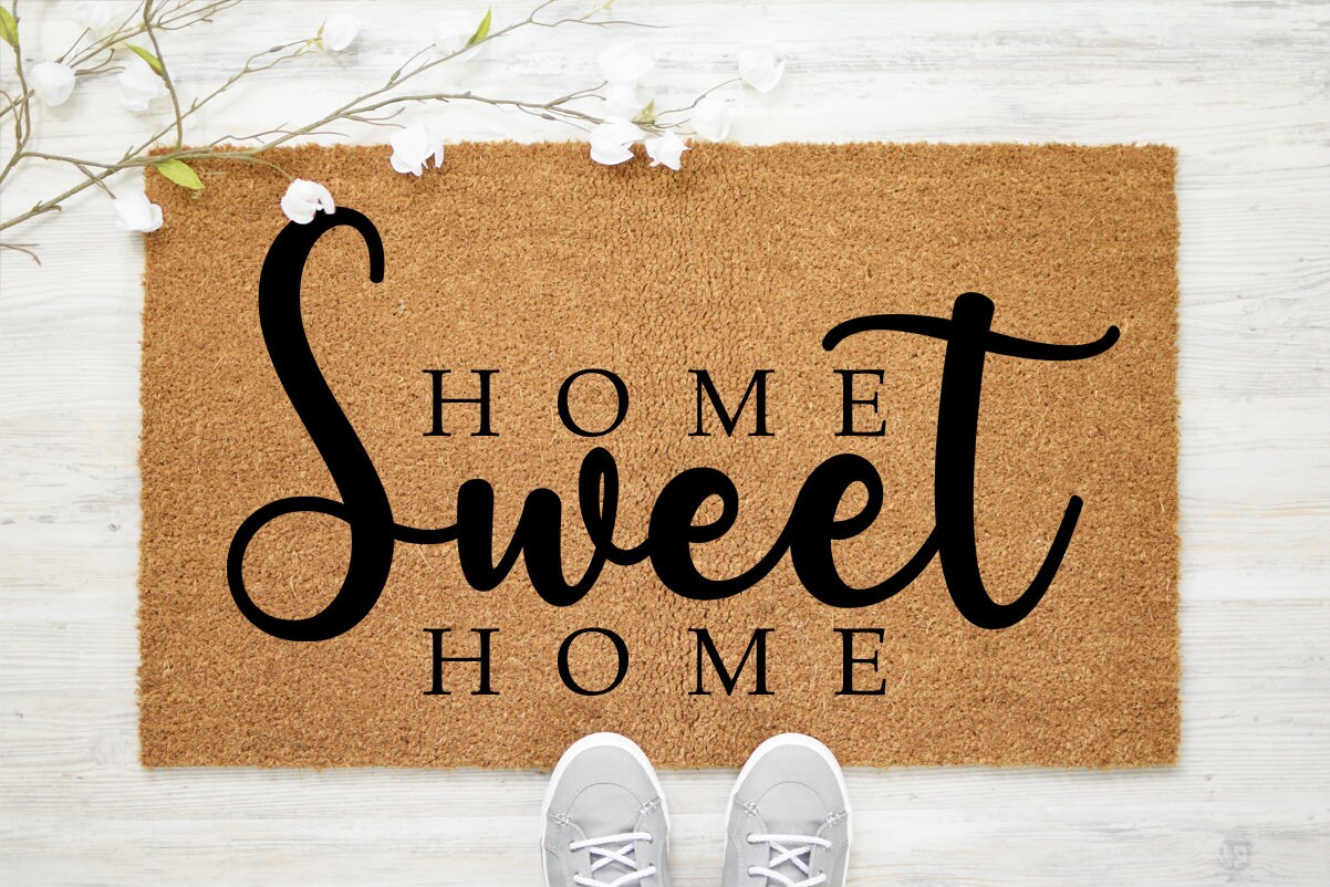 Home Sweet Home Doormat Welcome Mat Large Doormat | Etsy