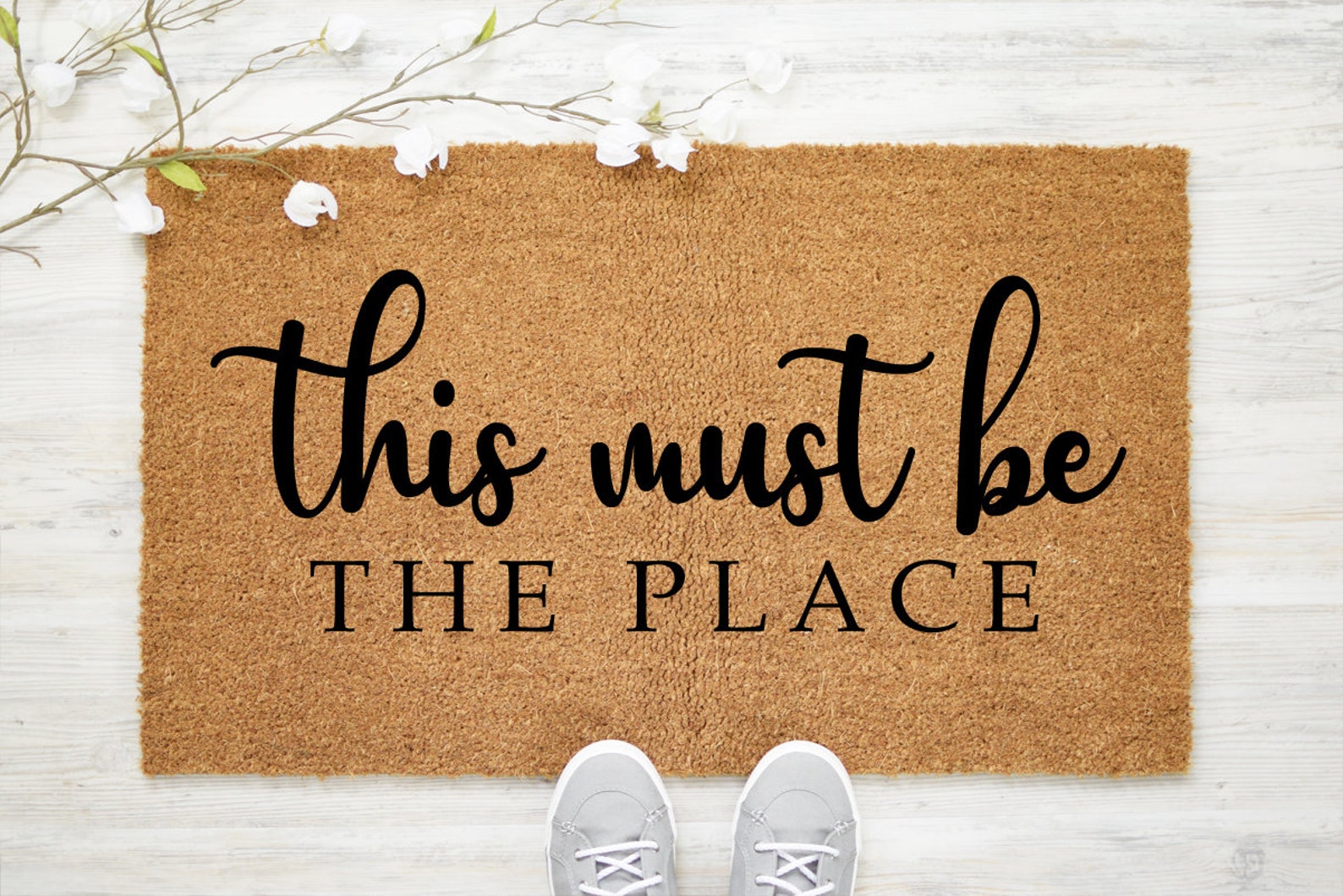This Must Be the Place Doormat Funny Door Mat This Must Be | Etsy This Must Be The Place Doormat
