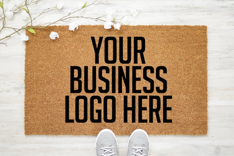 Business Logo Doormat Custom Logo Doormat Personalized Etsy