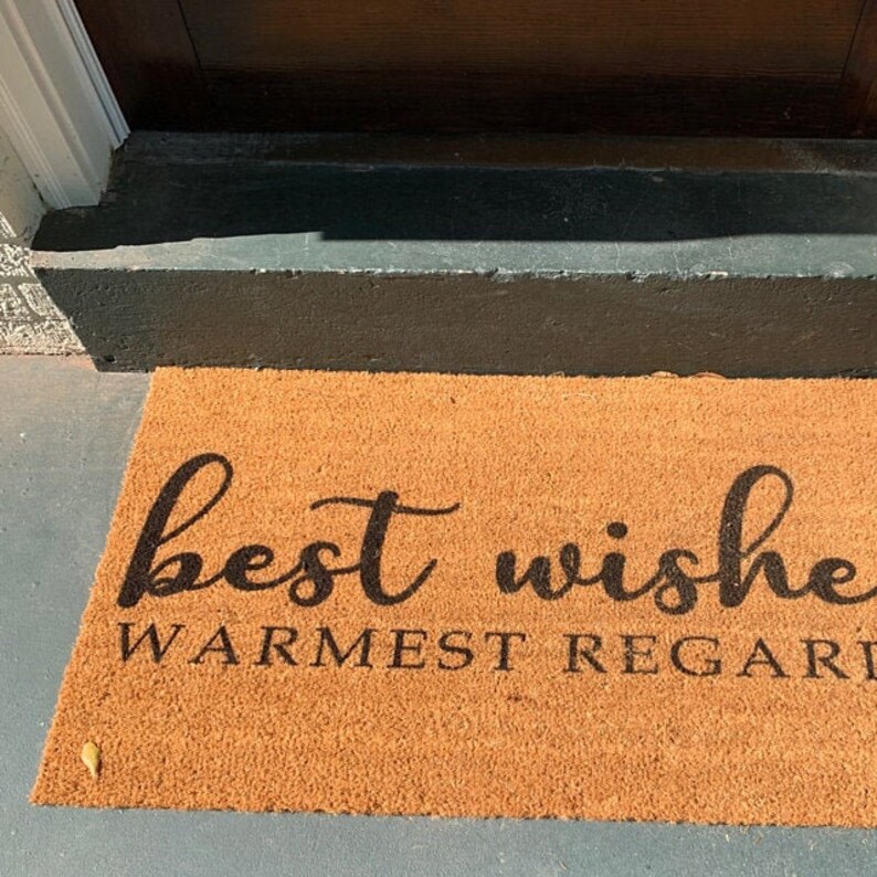 Best Wishes Warmest Regards Schitt's Creek Doormat David Etsy