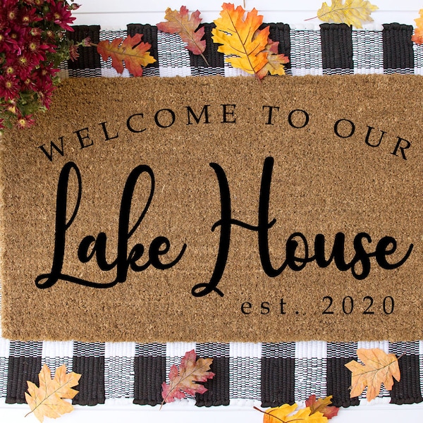 Lake House Doormat Etsy