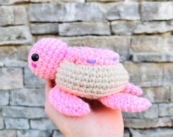 Sugar Cookie Turtle Crochet Pattern PDF, Amigurumi Turtle Stuffed Animal, Dessert Plush Toy