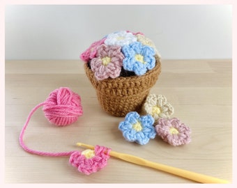 Flower Pot Crochet Pattern, Mother's Day Amigurumi Flowers Crochet Pattern, Video Tutorial