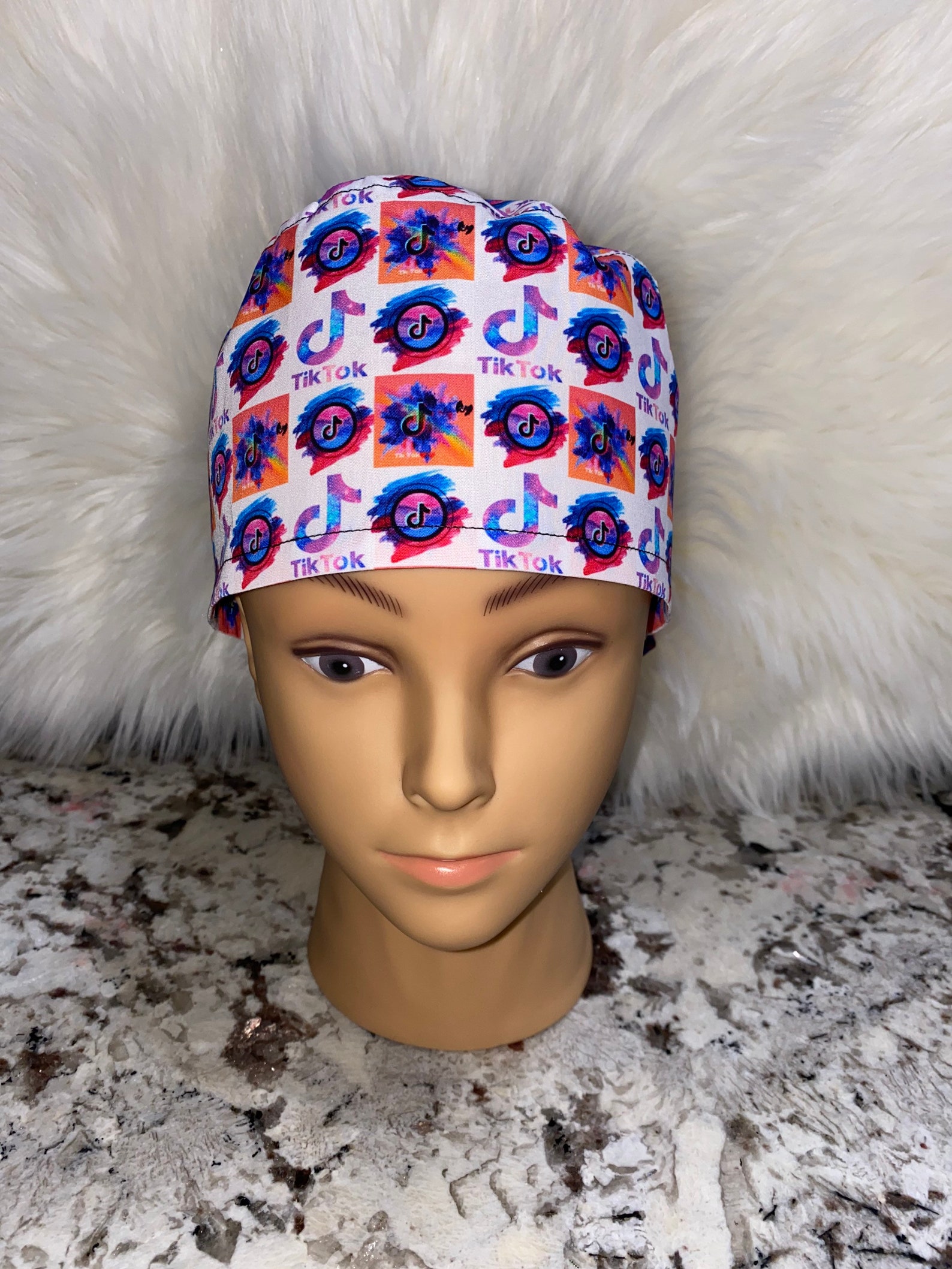 Scrub Hat Scrub Cap Fitted Cap OR Cap WITH BUTTONS Etsy