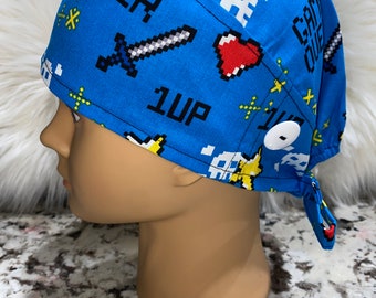 Scrub hat scrub cap Nurse cap OR cap WITH BUTTONS