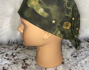 Scrub cap nurse cap scrub hat OR cap Fitted cap