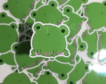 Cute Froggy Waterproof Vinyl Sticker